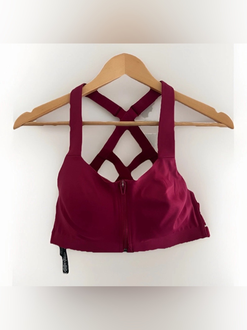 Victoria Secret Knockout Strappy Back Front Zip Sports Bra 34D